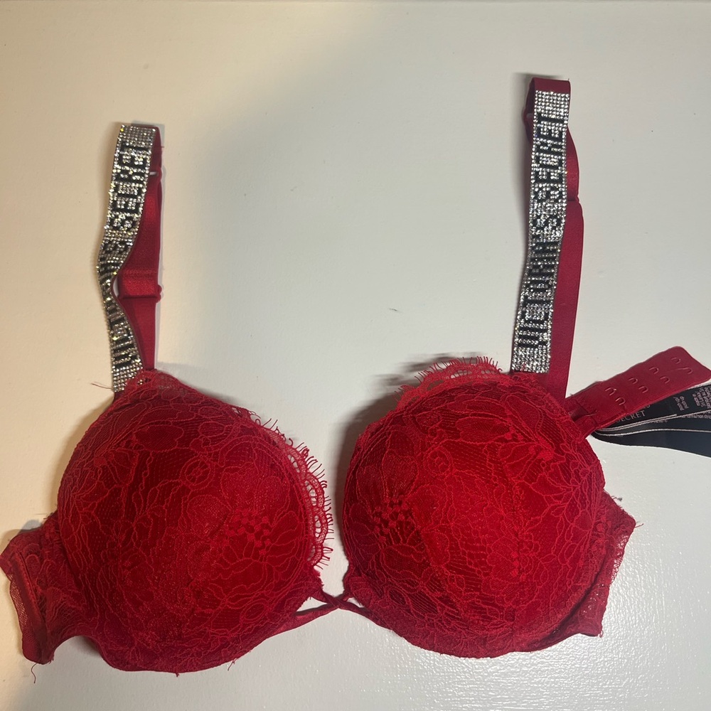Red super sexy glam bra